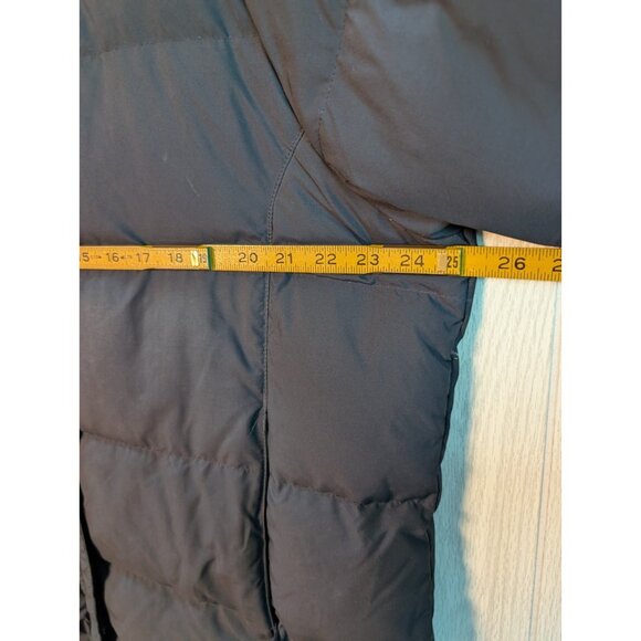 Women's L.L. Bean Ultrawarm Long Coat Black Goose Down XL Puffer NO HOOD - Picture 6 of 7